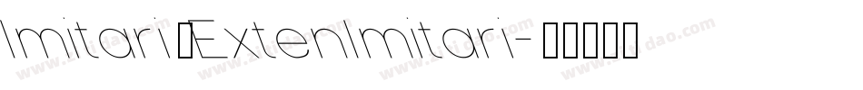 Imitari ExtenImitari字体转换